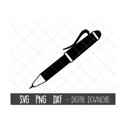 Pen svg, ball point pen svg, pen clipart, teacher svg, pen monogram, teacher pen svg, pencil svg, dxf, pen cricut silhou