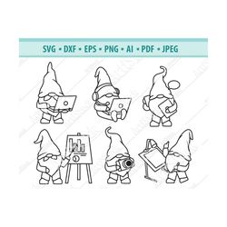 Gnome IT Specialist Svg, Technologies Svg, Gnome programmer Svg, Work Svg, Coworkers Svg, Nordic gnome Svg, Gnomes clipa