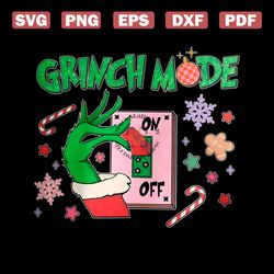 Retro Grinch Hand Grinch Mode On PNG Download File