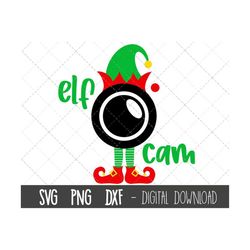 Elf cam svg, elf svg, christmas svg, santa cam svg file, elf camera svg, elf cam png, xmas svg files, cricut silhouette
