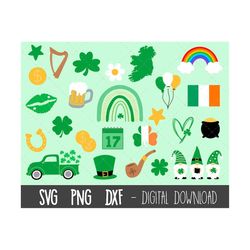 St. Patricks day svg bundle, shamrock svg, Ireland flag svg, irish shamrock svg, lucky irish svg, shamrock, cricut silho