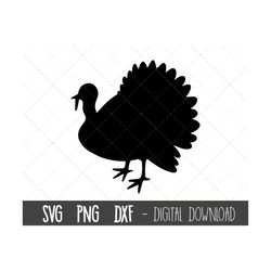 Turkey svg, turkey silhouette svg, christmas turkey svg, thanksgiving clipart, png, dxf, thanksgiving cricut silhouette
