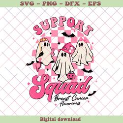 Support Squad Breast Cancer Awareness SVG File For Cicut