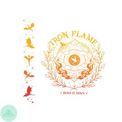 Iron Flame Fourth Wing Burn It Down SVG Download File