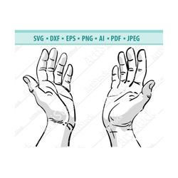 Hand White Background Communication Sign Showing People Arm Holding Symbol Human .SVG .EPS .PNG Vector Space Clipart Dig