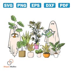 Funny Ghost Plant Halloween Plant Lover PNG Download