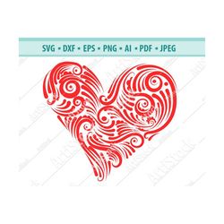 Heart SVG, Valentines Day SVG, Love SVG, Heart cut file, Heart clipart, Heart svg files for silhouette, files for cricut