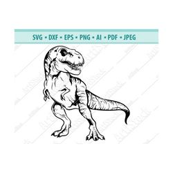 T-Rex SVG, T-Rex SVG, Trex SVG, Dinosaur Svg, T-Rex Clipart, T-Rex Files for Cricut, T-Rex Cut Files For Silhouette, Dxf