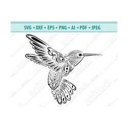 Hummingbird SVG file, Hummingbird Wreath svg file, Hummingbird Silhouette cut file, Hummingbird clip art, Flower Wreath