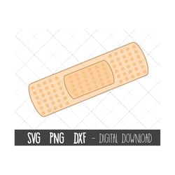 Band Aid svg, bandage clipart, band aid cut file, Bandage vector, plaster png, dxf, bandaid bandage cricut silhouette sv