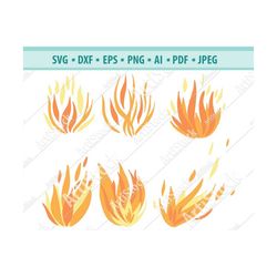 Fire SVG, Flames SVG, Fire Cricut, Fire Dxf, Flames Cutting File for you DIY project, Fire Silhouette, Fire Png, Flame P