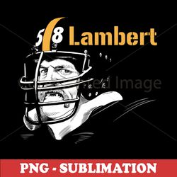 Vintage Football Sublimation - Retro PNG File - Bring the Legend of Jack Lambert to Life
