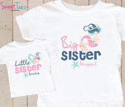 Mermaids Shirt SET Big Sister Little Sister shir Taylor Swift Sea Star Sibling PersonalizedShir Taylor Swift bodysuit SE