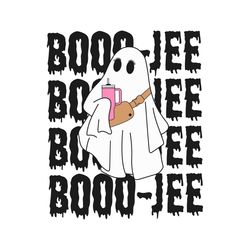 Funny Boo Jee Ghost Coffee SVG Graphic Design File
