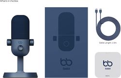 Babbl USB-C Plug and Play Microphone for Podcasting, Streaming, Gaming, Vlogging & Recording on PC and Mac - Serene Blue