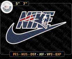 NIKE NFL New England Patriots Logo Embroidery Design, NIKE NFL Logo Sport Embroidery Machine Design, Famous Football Team Embroidery Design, Football Brand Embroidery, Pes, Dst, Jef, Files
