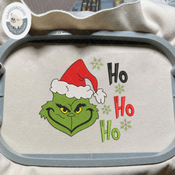 Green Monster Hohoho Embroidery Design, Christmas 2023 Embroidery Machine Design, Happy Christmas Embroidery Design For Shirt, Family Christmas Embroidery File