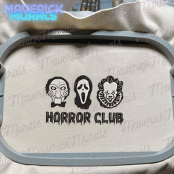 Creepy Movie Embroidery File, Halloween Movie Club Embroidery Design, Horror Club Embroidery Design, Digital Download