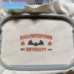 Halloweentown University Embroidery Design, Horror Movie Halloween Embroidery File, 3 Sizes, Format Exp, Dst, Jef, Pes, Horror Film Halloween