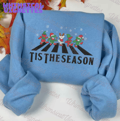 Christmas Embroidery Designs, Grateful Dead Dancing Christmas Bear Embroidery, Trending Embroidery Designs, Tis The Season Embroidered