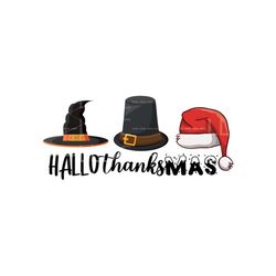 Hallothanksmas hats png jpg, Halloween PNG, Thanksgiving png, Christmas png, Witches hat png, Pilgrim hat, Santa hat png
