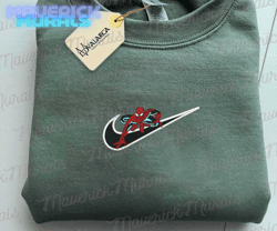 NIKE x Spider Man Embroidered Sweatshirt, Inspired Brand Embroidered Sweatshirt, Brand Embroidered Hoodie, Inspired Brand Embroidered Crewneck, Brand Embroidered Gift