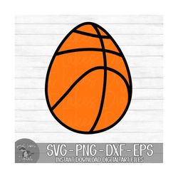 Basketball Easter Egg - Instant Digital Download - svg, png, dxf, and eps files included!