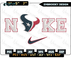 NIKE NFL Houston Texans Logo Embroidery Design, NIKE NFL Logo Sport Embroidery Machine Design, Famous Football Team Embroidery Design, Football Brand Embroidery, Pes, Dst, Jef, Files