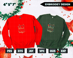 Christmas Embroidery Designs, Believe In The Magic, Merry  Christmas Embroidery Designs, Christmas Designs