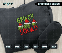 Christmas Embroidery Designs, GrinchSquad Embroidery Designs, Merry Xmas Embroidery Designs, Est 1957 Embroidery Files