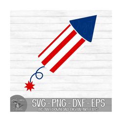 Firecracker - 4th of July, Fourth of July - Instant Digital Download - svg, png, dxf, and eps files included!
