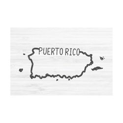Puerto Rico outline SVG, Puerto Rico Vector, Puerto Rico svg, Puerto Rico state Digital, Puerto Rico territory, Puerto R