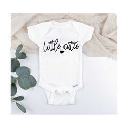 little cutie svg, baby shirt svg, baby bodysuit svg, baby tee svg, cute baby svg, new to the crew svg, adorable baby svg
