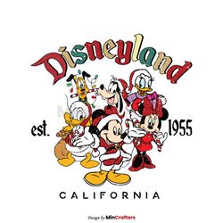 Merry Christmas Disneyland California SVG Cutting Digital File