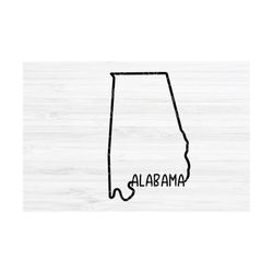 Alabama Outline SVG File. Alabama Vector File. Bama design. Alabama Digital File. Alabama State svg. Alabama shape. Silh