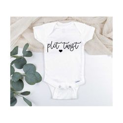 Plot twist svg, funny baby shirt svg, Baby bodysuit svg, Baby Tee svg, cute baby svg, new to the crew svg, adorable baby