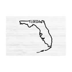 Florida outline SVG. Florida Vector File. Florida design. Florida Digital File. Florida State svg. Florida shape FL silh