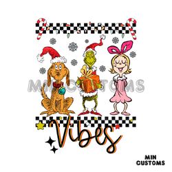 Retro Grinch Cindy Lou Who Christmas Vibes SVG Download