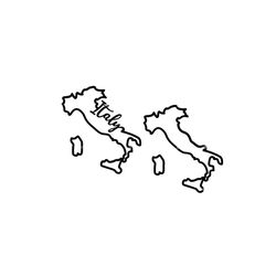 Italy outline SVG PNG, Italy Cursive Vector File, Italy design, Country svg, Italian shape svg, Italy silhouette svg, It
