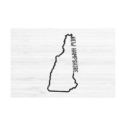 New Hampshire outline SVG. New Hampshire Vector File. New Hampshire design. New Hampshire Digital File. New Hampshire St