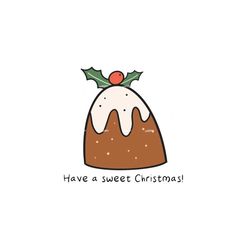 Have a sweet Christmas png jpg, Christmas cake png, cute xmas png, Sweet tooth pn, Christmas Fruit cake png, Christmas p