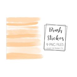 peach watercolor brush stroke png | paint brush strokes clip art | peach colored brush stroke clip art | orange colored