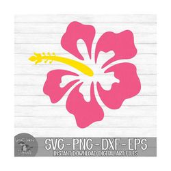 Hibiscus Flower - Instant Digital Download - svg, png, dxf, and eps files included!