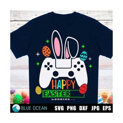 Easter gamer SVG,  Easter bunny gamer SVG, Happy easter game controller, Kids Easter SVG
