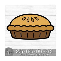 Pie - Instant Digital Download - svg, png, dxf, and eps files included! Thanksgiving, Dessert, Pie