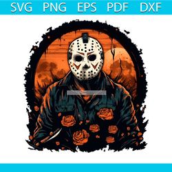 Jason Vorhees Mask Horror Character PNG Sublimation File