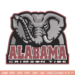 Alabama Crimson Tide embroidery, Alabama Crimson embroidery, Football embroidery, NCAA embroidery, Sport design, NCAA28