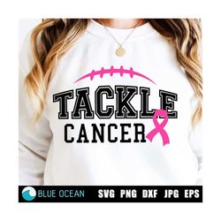 tackle cancer svg, png, eps, pdf, breast cancer svg, cancer awareness svg, breas tcancer svg, football cancer svg, fight
