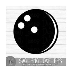 Bowling Ball - Instant Digital Download - svg, png, dxf, and eps files included!