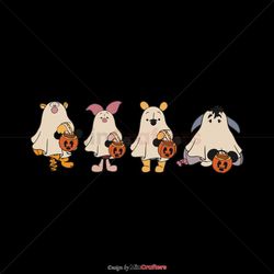 Disney Winnie The Pooh Character Halloween SVG Cricut File